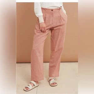Women's Pink Wide-Leg Pants